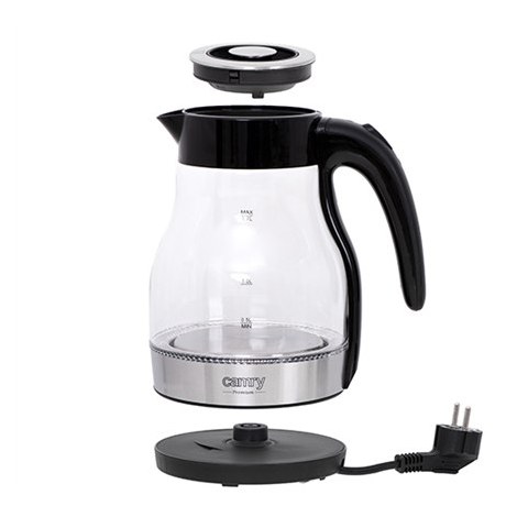 Camry | Kettle | CR 1300 | Electric | 2200 W | 1.7 L | Glass | 360° rotational base | Black - 4